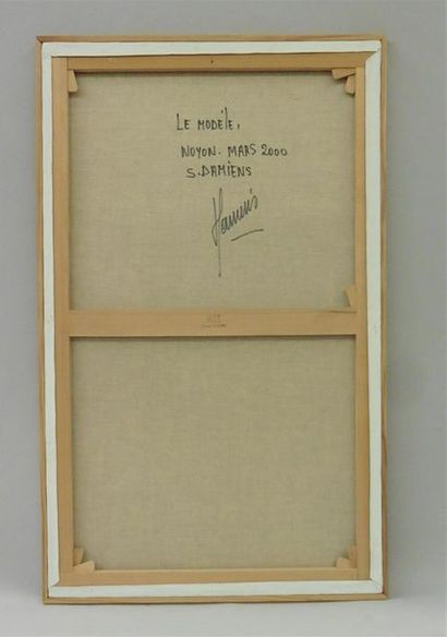 null Serge DAMIENS (25 décembre 1954)
« Le Modèle »
Huile sur toile signée en bas...