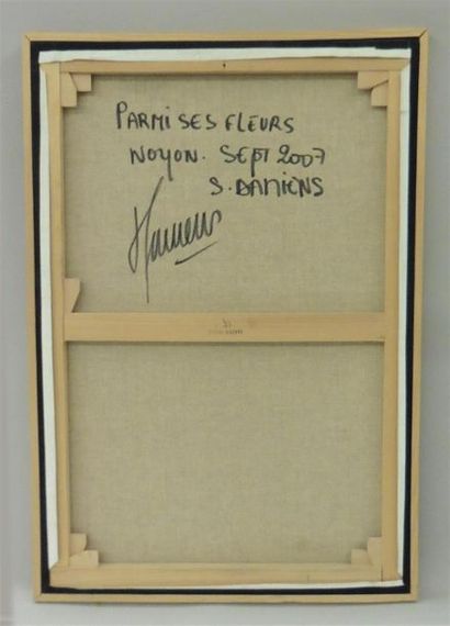 null Serge DAMIENS (25 décembre 1954)
« Parmi ses fleurs »
Huile sur toile signée...