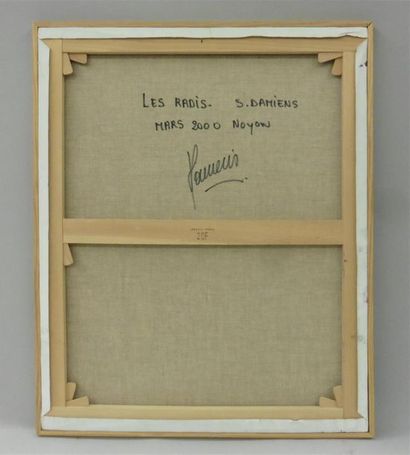 null Serge DAMIENS (25 décembre 1954)
« Les Radis »
Huile sur toile signée en bas...