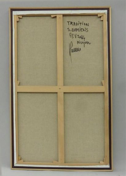 null Serge DAMIENS (25 décembre 1954)
« Tradition »
Huile sur toile signée en bas...