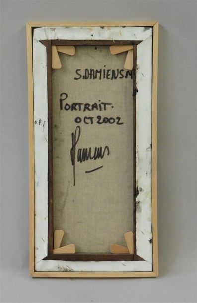 null Serge DAMIENS (25 décembre 1954)
« Portrait »
Huile sur toile signée en bas...