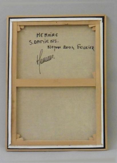 null Serge DAMIENS (25 décembre 1954)
« Mémoire »
Huile sur toile signée en bas à...