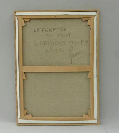 null Serge DAMIENS (25 décembre 1954)
« La Fenêtre du Port »
Huile sur toile signée...