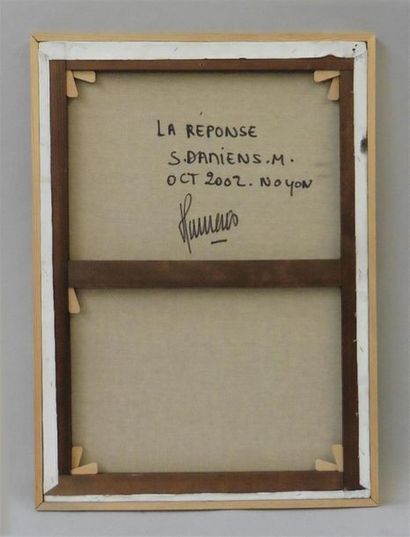 null Serge DAMIENS (25 décembre 1954)
« La Réponse »
Huile sur toile signée en bas...