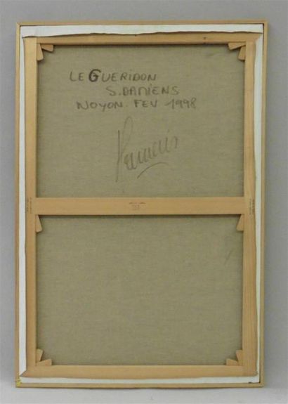 null Serge DAMIENS (25 décembre 1954)
« Le Guéridon »
Huile sur toile signée en bas...