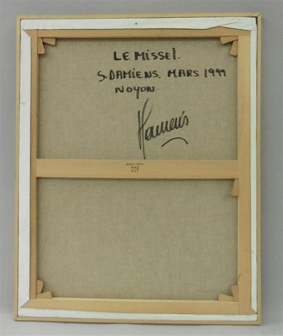 null Serge DAMIENS (25 décembre 1954)
« Le Missel »
Huile sur toile signée en bas...