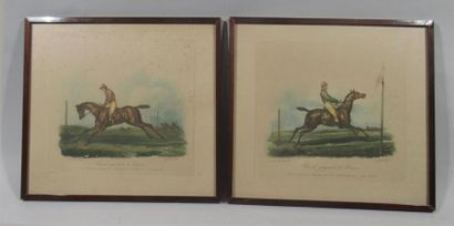 null Carle VERNET (1758-1836) (d'après)
"Cheval gagnant la course" et "Cheval perdant...