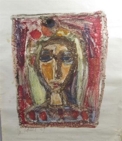 null Philippe GRISEL (1930-1998)
"Face"
Gouache on paper signed.
62 x 50 cm