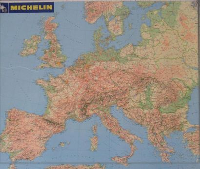 null MICHELIN
Carte de l'Europe plastifié.
99 x 121 cm.