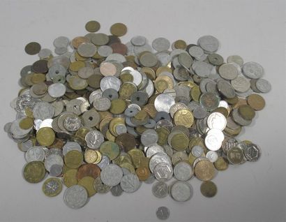 null Lot de pièces démonétisées francaises (2,6 kg).