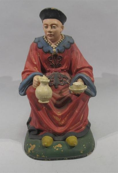 null Porcelain SUBJECT representing a young woman a lotus.
Work from the Far East...