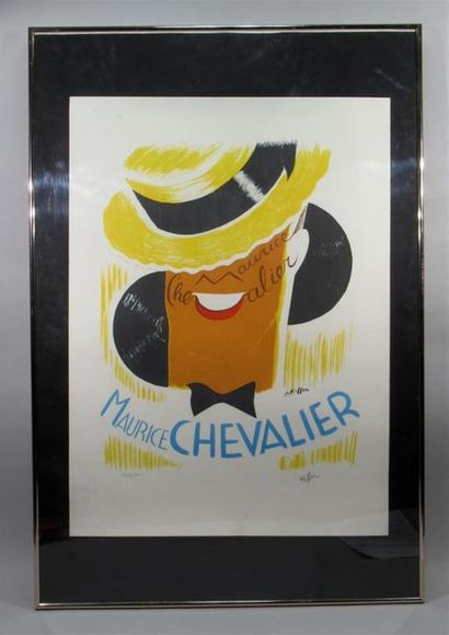 null Charles KIFFER (1902-1992), Maurice CHEVALIER
Affiche en couleur - Lithographie...
