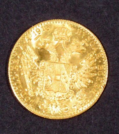 null One gold ducat coin Franz Joseph (1872-1915) Austria - 1915 - Weight: 3,5 g