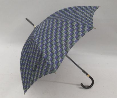 null YVES SAINT LAURENT
Parapluie à toile à décor géométrique de couleurs bleu, noir,...