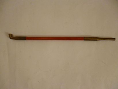 null Kizeru (pipe) corps en bambou, embout en métal Japon Meiji
longueur 29 cm