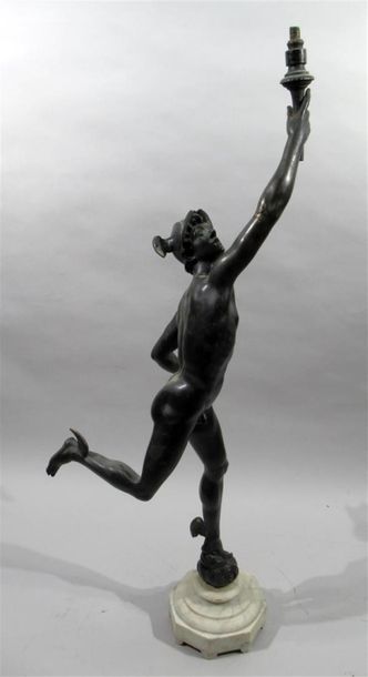 null Jean de Bologne dit GIAMBOLOGNA (d'après)
"Mercure volant tenant une torchère...