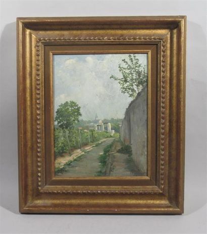 null Jules Edmond MASSON (1871-1932)
"Village"
Huile sur panneau signée en bas à...