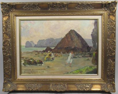 null Edouard RICHARD (1883-1955)
"Camaret - Pyramide de Véryhac'h"
Huile sur toile...