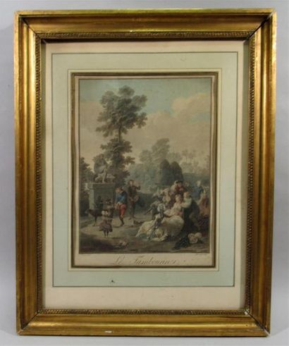 null TAUNAY Nicolas Antoine TAUNAY (c.1755-1830) d'après
"Foire de Village", "Le...