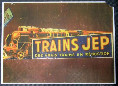 null JEP 
Réunion d'une locomotive et son tender, deux wagons, transformateurs, et...