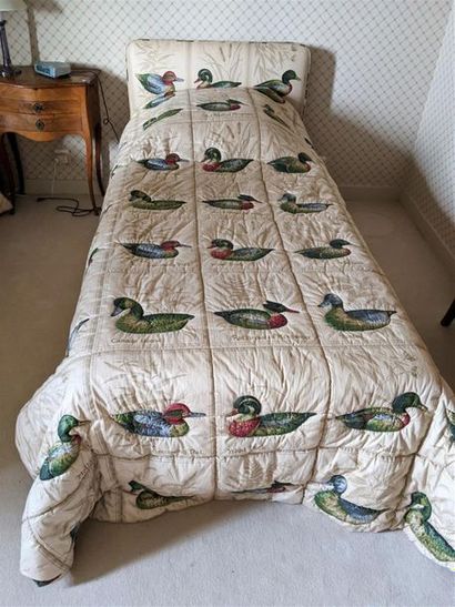 null Deux lits simples à décor de canards