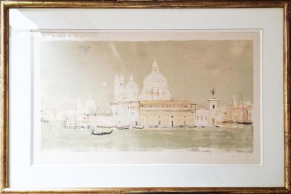 null Michel CIRY (1919-2018)
Santa Maria della Salute à Venise
Lithographie en couleurs,...