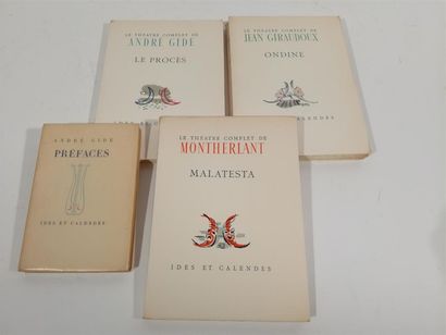 null GIRAUDOUX. Le théâtre complet. 16 vol. in-8 brochés. Neuchâtel et Paris, Ides...