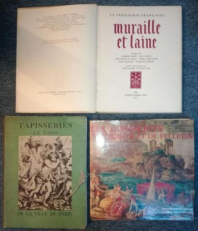 null Lot de livres sur la tapisserie : 
*Tapisseries de France, Nouvelles Editions...