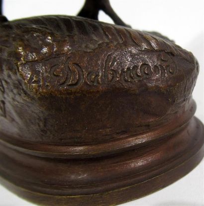 null Alfred DUBUCAND (1828-1894)
"Bécasse"
Epreuve en bronze à patine brun clair,...