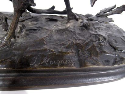 null Jules MOIGNIEZ (1835-1894)
"Perdrix"
Epreuve en bronze à patine brun nuancé,...
