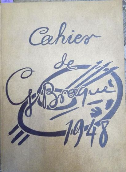 null BRAQUE. Cahier de Georges Braque 1917-1947. 1 vol. in-4. Maeght éditeur, Paris...