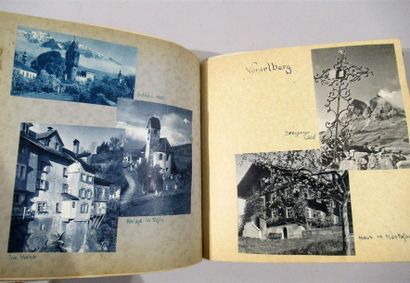 null Livre souvenir manuscrit d'un jeune homme AUTRICHIEN illustré de photographies...