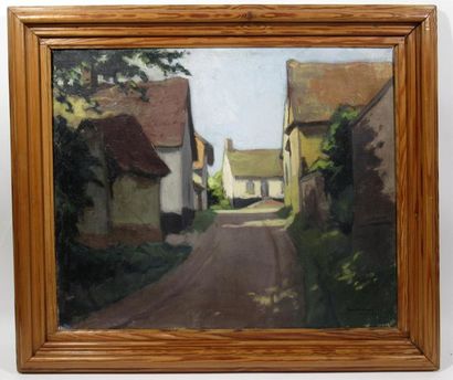 null Jean VASSEUR (1905-1986)
"Ruelle de village"
Huile sur toile signée en bas à...