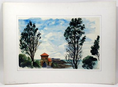 null Pierre ZENOBEL (1905-1996) 
Lot 7 aquarelles représentant Granville, années...