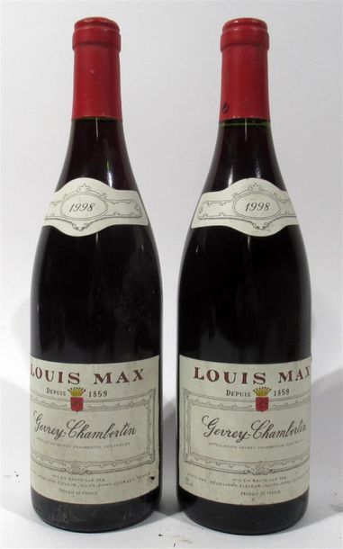 null 2 bouteilles de Gevrey Chambertin Louis Max 1998.