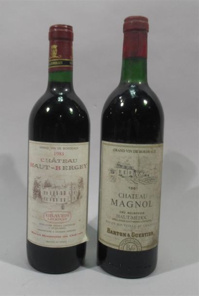 null 1 bouteille de Chateau Haut Bergey Graves Léognan 1983 J.Deschamps propriétaire
1...