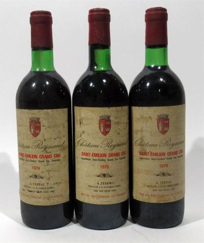 null 3 bottles of Château REYNAUD- Saint-Emillion Grand Cru 1979 A. Terras owner.
(Low...