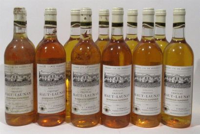 null 12 bouteilles de Château HAUT LAUNAY - Bordeaux Blanc moelleux 1982 ?.