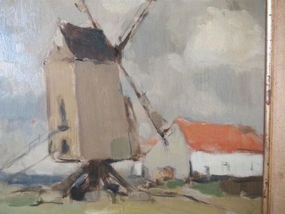 null Albert MASCAUX (1900-1963)
"Moulin des Flandres"
Oil on panel signed lower right.
28...