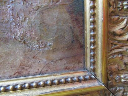 null 
Oil on canvas signed lower right
(signature to be deciphered)
(Restoration...