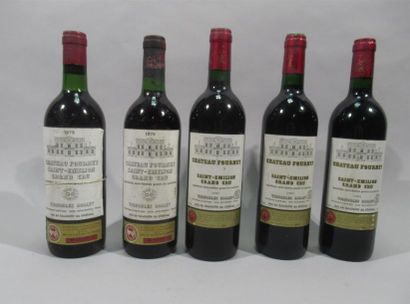 null 5 bouteilles de Chateau Fourney St Emilion grand cru ( 3-1995, 2-1979) Vignobles...
