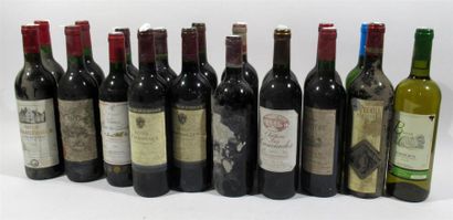 null 19 bouteilles de Bordeaux divers dont 2 Haut Médoc...