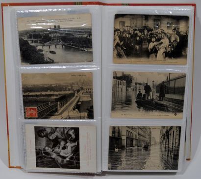 null Collection de 700 cartes postales anciennes sur Paris et l'Ile de France contenues...