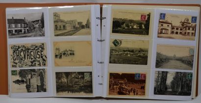 null Collection de 700 cartes postales anciennes sur Paris et l'Ile de France contenues...