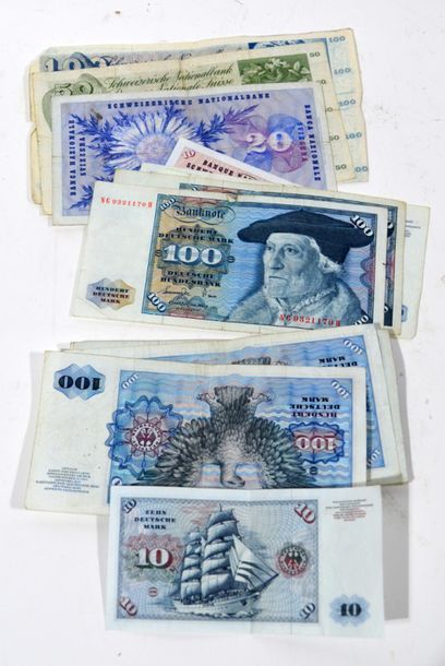 null Small collection of demonised banknotes including Mark 