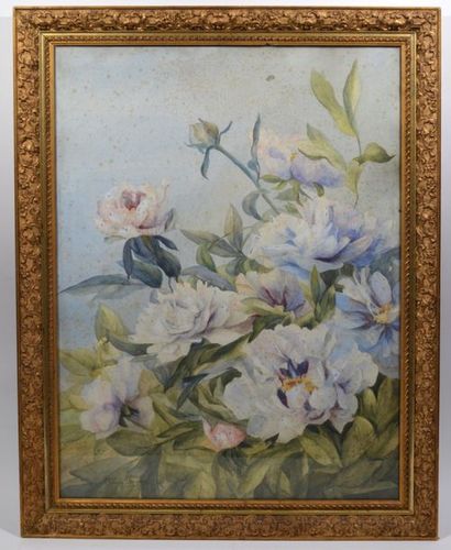 null Jeanne POISSON (XXeme)
"Bouquet de fleurs"
Aquarelle sur papier signée en bas...