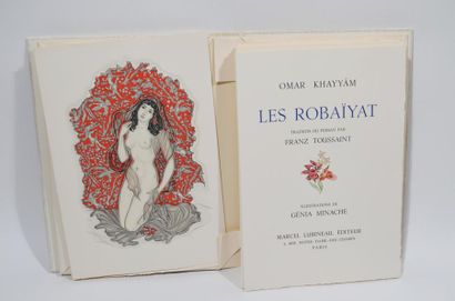 null Omar KHAYYAM & Génia MINACHE. Les Robaïyat, traduit de persan par Franz Toussaint....