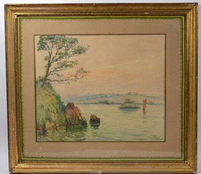 null FRENCH school of the first half of the 20th century
"Le Torgan"
Watercolor on...