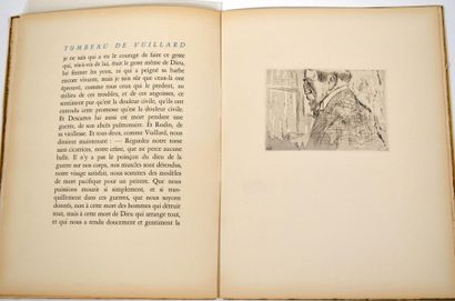 null [VUILLARD (Édouard)] - GIRAUDOUX (Jean).
Tombeau de Édouard Vuillard.
S.l. :...