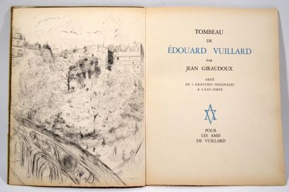 null [VUILLARD (Édouard)] - GIRAUDOUX (Jean).
Tombeau de Édouard Vuillard.
S.l. :...